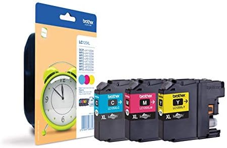 Pack de 3 Cartouches Jet d'encre de marque BROTHER LC1240XLBKCMY Couleur (CYAN, MAGENTA, YELLOW) (3 x 1900 pages) pour imprimante Brother MFC J825