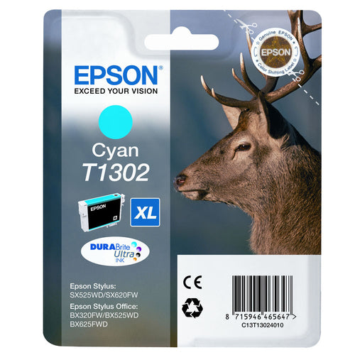Cartouche d'origine Epson C13T13024010 / T1302 - cyan