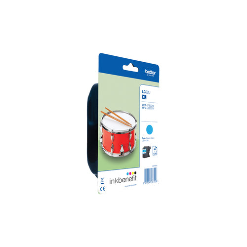 Cartouche d'origine Brother LC22UCBP - cyan