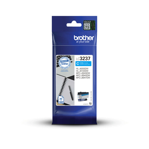 Cartouche d'origine Brother LC3237C - cyan