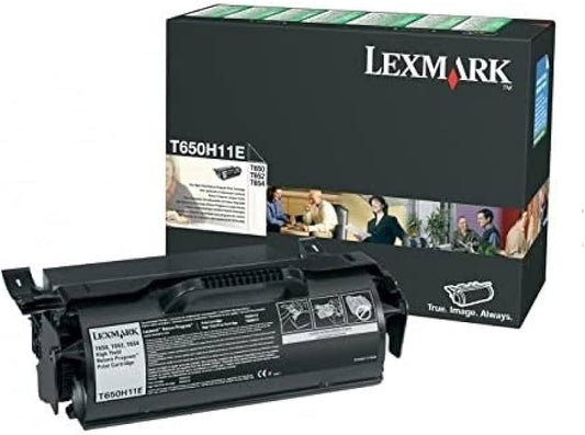 Cartouche Laser de marque Lexmark T650H11E Noir Haute Capacité (25 000 pages)