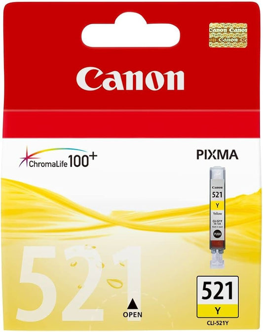 Cartouche Jet d'encre de Marque Canon CLI-521Y Yellow (535 pages)