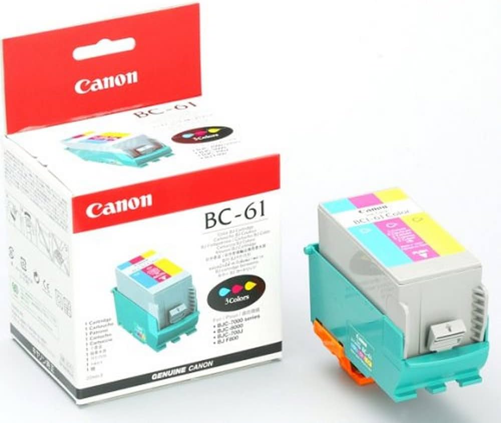 Cartouche d'encre de Marque Canon BC-61 (0918A008AA) Jaune, Cyan, Magenta