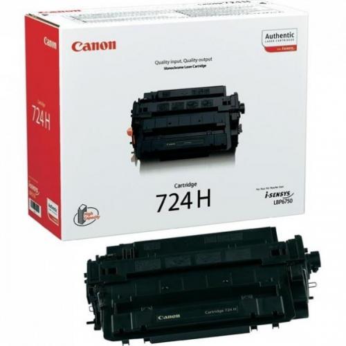 Cartouche Laser de Marque Canon CRG-724HBK (3482B002) Type 724H Noir Haute Capacité (12 500 pages)