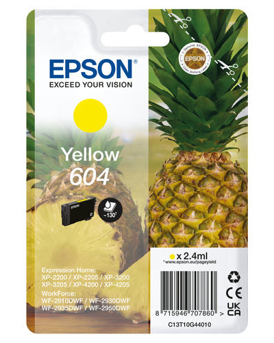 Cartouche d'origine Epson C13T10G44010 / 604 - jaune