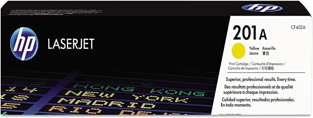 Cartouche Laser de Marque HP CF402A (HP201A) Jaune (1 330 pages)