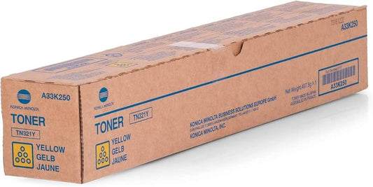 Cartouche Laser de Marque Konica Minolta TN321Y (A33K250) Jaune (25000 pages)