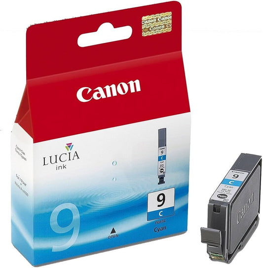 Cartouche Jet d'encre de Marque Canon PGI-9C (1035B001) Cyan (env. 1600 pages / 560 photos standards)