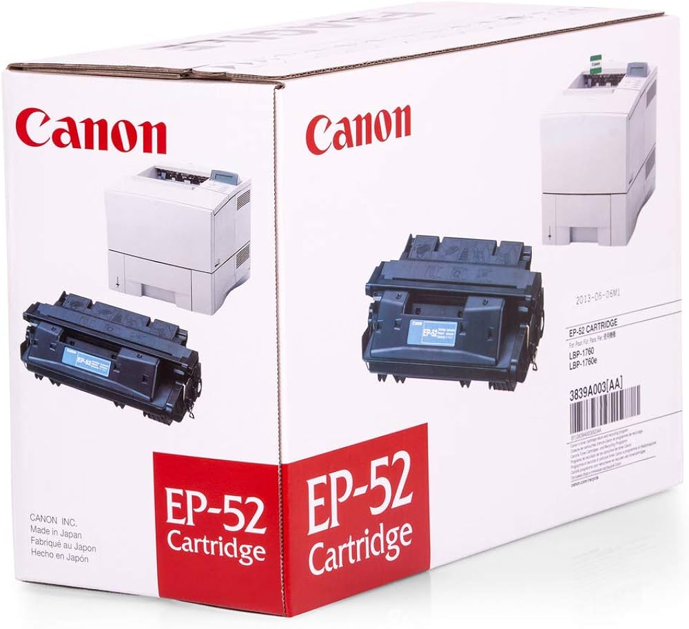 Cartouche Laser de Marque Canon EP-52 Noir (10 000 pages)