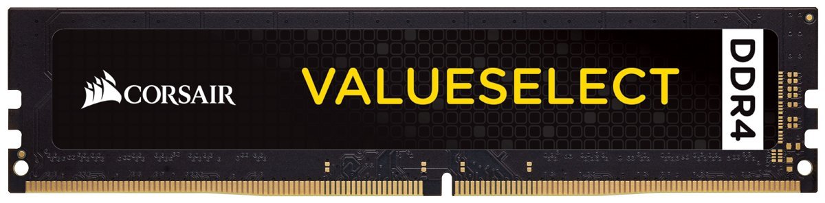 Barrette mémoire 16Go DIMM DDR4 Corsair Value Select  2666Mhz (Noir)