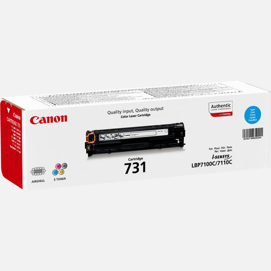 Cartouche Laser de Marque Canon CRG-731C (731C) Cyan (1 500 pages)