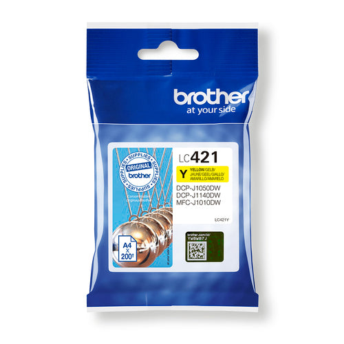 Cartouche d'origine Brother LC421Y - jaune
