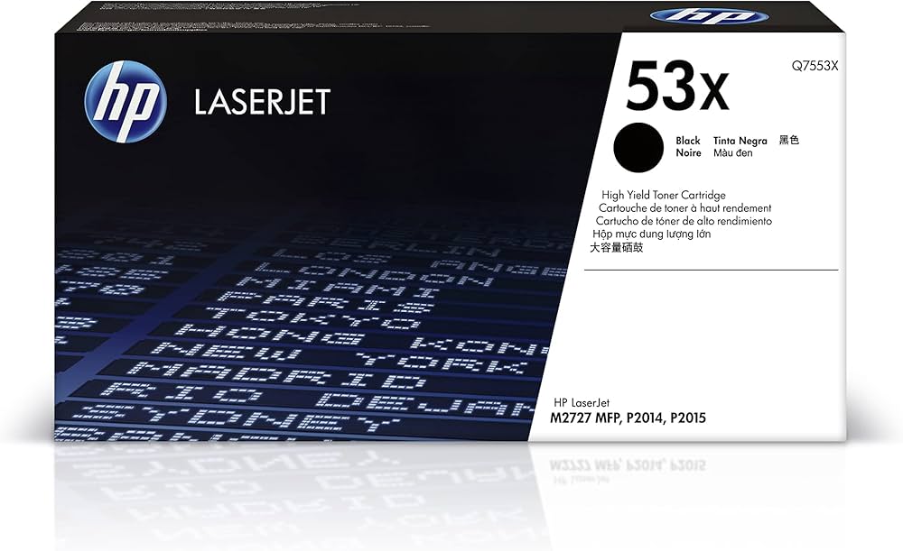 Cartouche Laser de marque HP Q7553X Noir 7000 copies