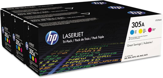 Lot de 3 Cartouches Laser de Marque HP CF370AM Cyan, Magenta,YELLOW 2600 pages