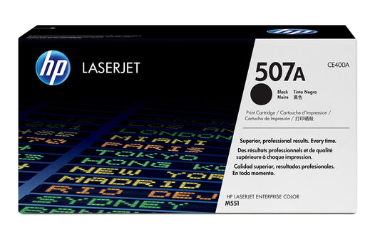 Cartouche Laser de Marque HP CE400A 507A Noir (5 500 copies)