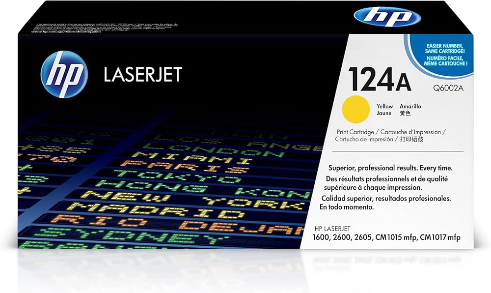 Cartouche Laser de marque HP Q6002A Yellow 2000 copies