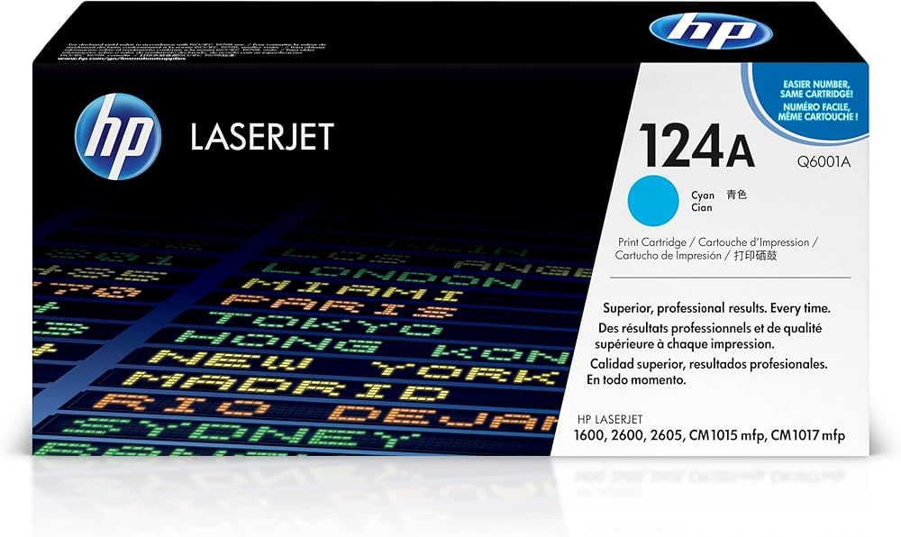 Cartouche Laser de marque HP Q6001A Cyan 2000 copies