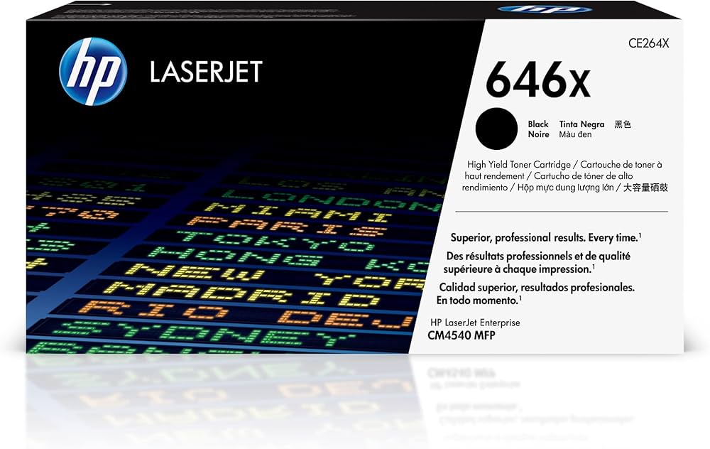 Cartouche Laser de Marque HP CE264X Noir (17 000 pages)