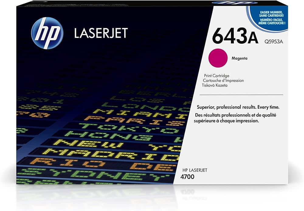 Cartouche Laser de Marque HP Q5953A Magenta (10 000 pages)