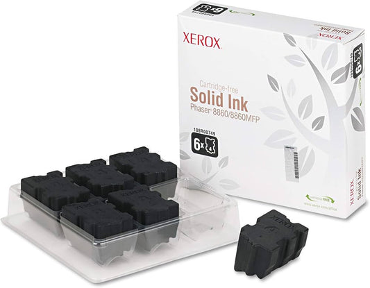 Pack de 6 Cartouches ColorStix de Marque Xerox 108R00749 Noir  (14 000 pages)