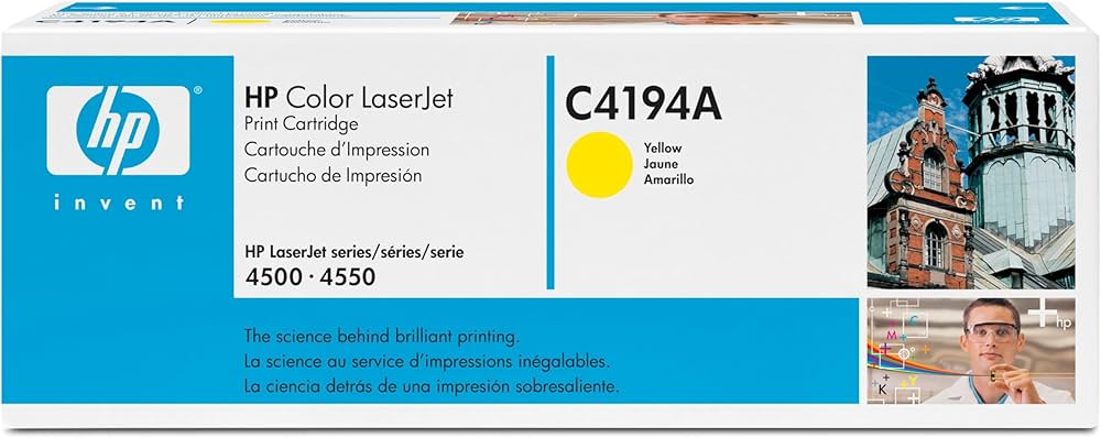 Cartouche Laser de Marque HP LASERJET C4194A Jaune 25000pages