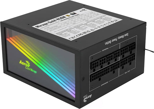 Alimentation ATX AeroCool Mirage Gold RGB - 850W (Noir)