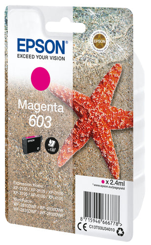 Cartouche d'origine Epson C13T03U34020 / 603 - magenta
