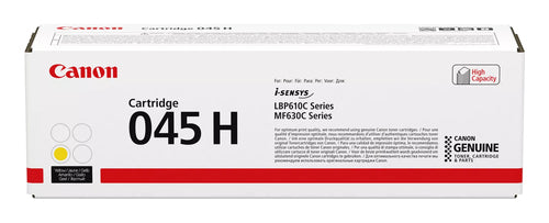 Cartouche Laser de Marque Canon (045H - 1243C002) Toner Jaune Haute Capacité (2 200 pages)