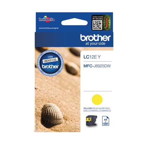 Cartouche d'origine Brother LC12EY - jaune