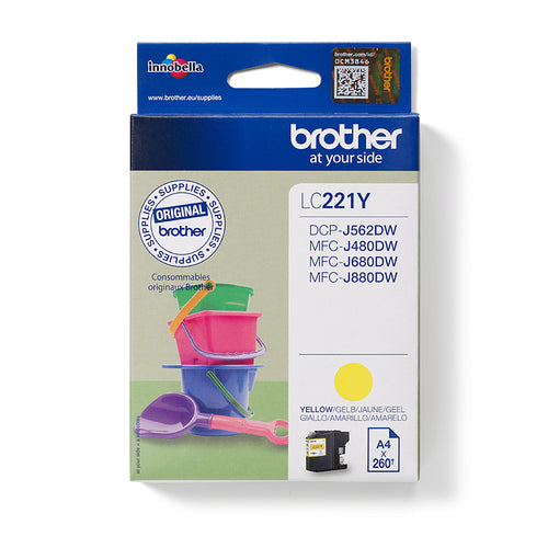 Cartouche d'origine Brother LC221Y - jaune