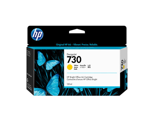 Cartouche Jet d'encre de Marque HP 730 (P2V64A) Yellow 130ml