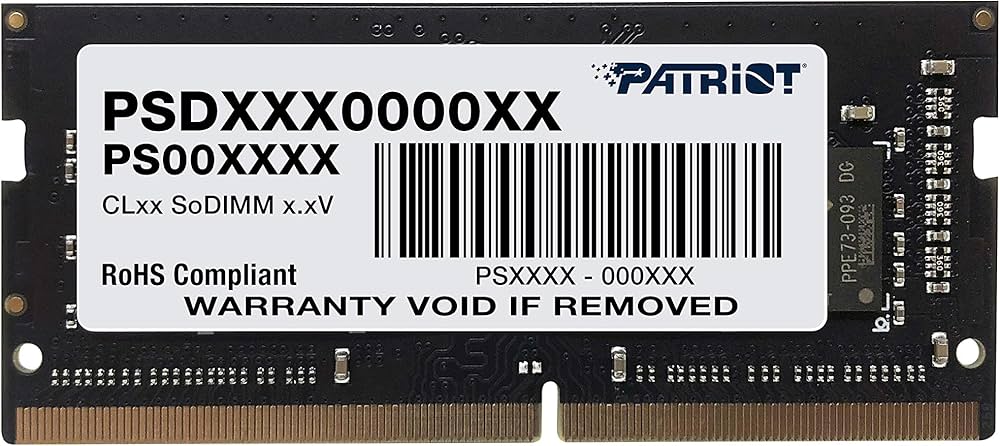 Barrette mémoire SODIMM DDR4 8Go Patriot Signature Line 2400Mhz (Noir)