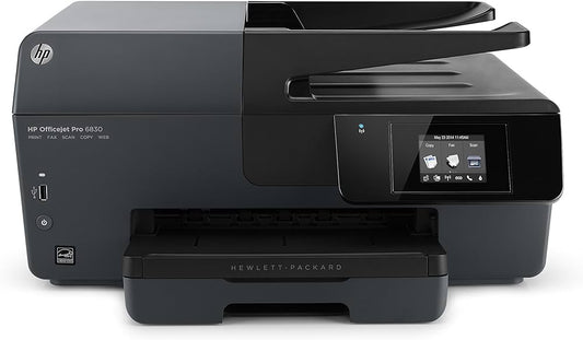 Imprimante multifonctions- OFFICEJET PRO 6830 4/1 e-All-in-One-couleur-jet d'encre-212 x 356 mm (original)-A4/Legal (support)-jusqu'a 28 ppm (copie) - jusqu'a 29 ppm (impression) - 225 feuilles - USB 2.0, LAN, Wi-Fi(n), hàƒà´te USB