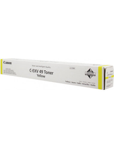 Cartouche Laser de Marque Canon C-EXV49Y (8527B002) Jaune (19 000 pages)