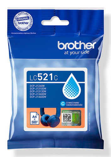 Cartouche compatible premium Brother LC521C - cyan