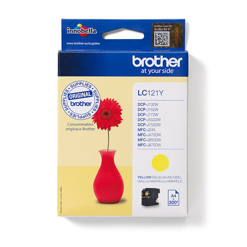 Cartouche d'origine Brother LC121Y - jaune