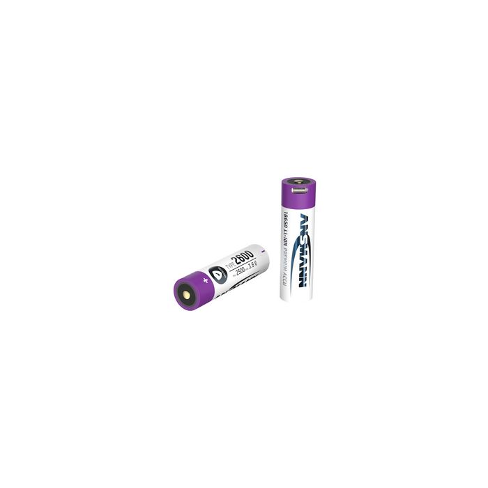 ANSMANN Pile rechargeable Li-Ion 18650, 3.400 mAh
