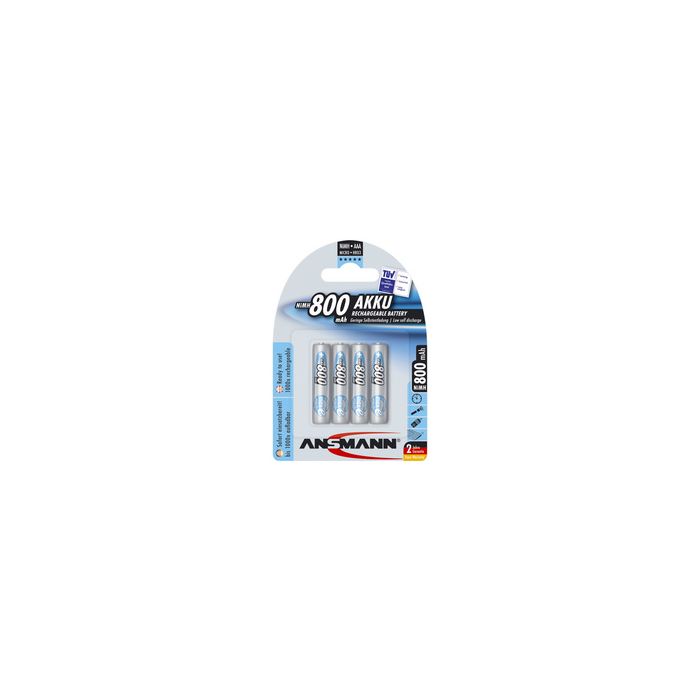 ANSMANN Pile rechargeable NiMH maxE, Micro (AAA), 800 mAh
