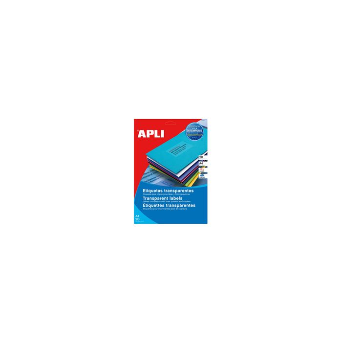 APLI Etiquette adresse transparente, 210 x 297 mm