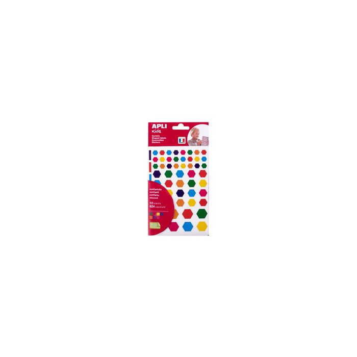 APLI kids Gommettes "Hexagone", en sachet