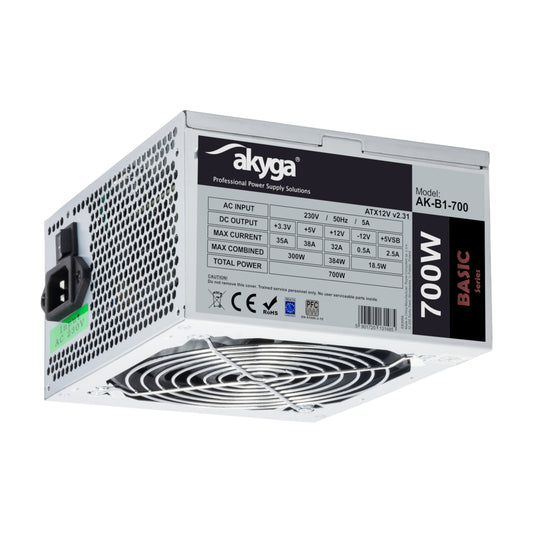 Alimentation ATX Akyga Basic AK-B1 - 700W (Gris)