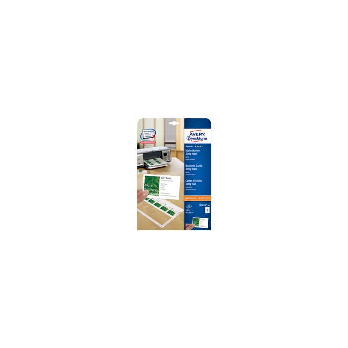 AVERY Zweckform Carte de visite Quick & Clean, blanc