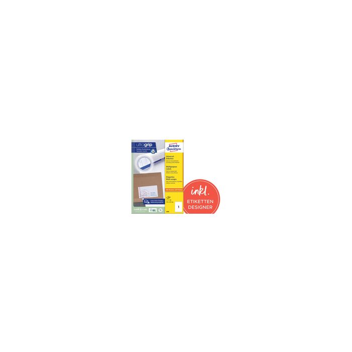 AVERY Zweckform Etiquette universelle, 38 x 21,2 mm, blanc