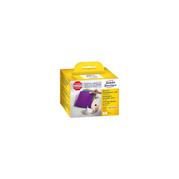 AVERY Zweckform Etiquettes en rouleau, 57 x 32 mm, blanc