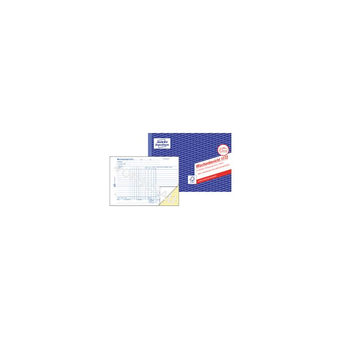 AVERY Zweckform Formularbuch "Wochenbericht", SD, A5 quer