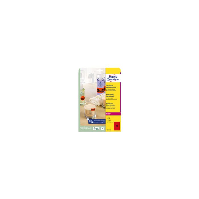 AVERY Zweckform Stick&Lift Etiquette, diamètre: 63,5 mm