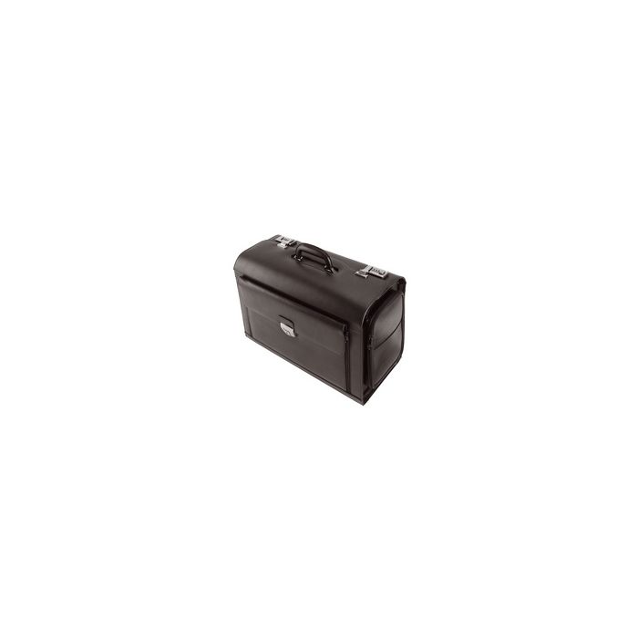 Alassio Valise pour pilotes "VERONA", cuir, noir
