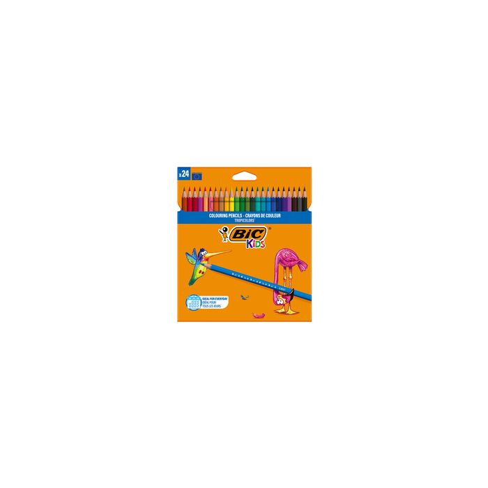 BIC KIDS Crayons de couleur Tropicolors, étui en carton