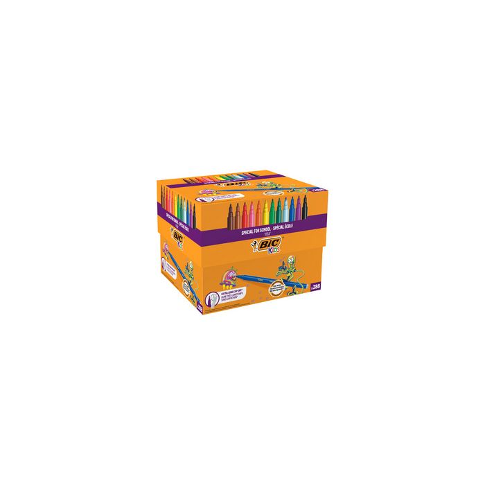 BIC KIDS Feutre Visa, Class Pack de 288 pièces