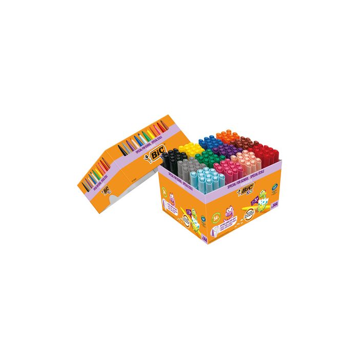 BIC KIDS Feutre Visacolor XL, Class Pack de 144 feutres